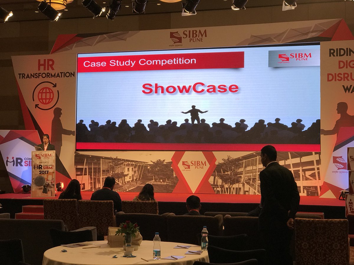 SIBMPune's tweet photo. ‘Showcase’ - the case study competition of #HRConclave2017 is about to begin. #SIBMPune https://t.co/UE3ATAGRG0