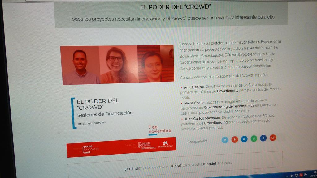 AhincoSos's tweet photo. Este martes7 en @socialnest_org  financiación popular🙌🏼🏼👏🏼🏼🌎 @asarnau @juan_sacri @lasnaves @aguilareal661 @malbors https://t.co/3vC3SIZWMF