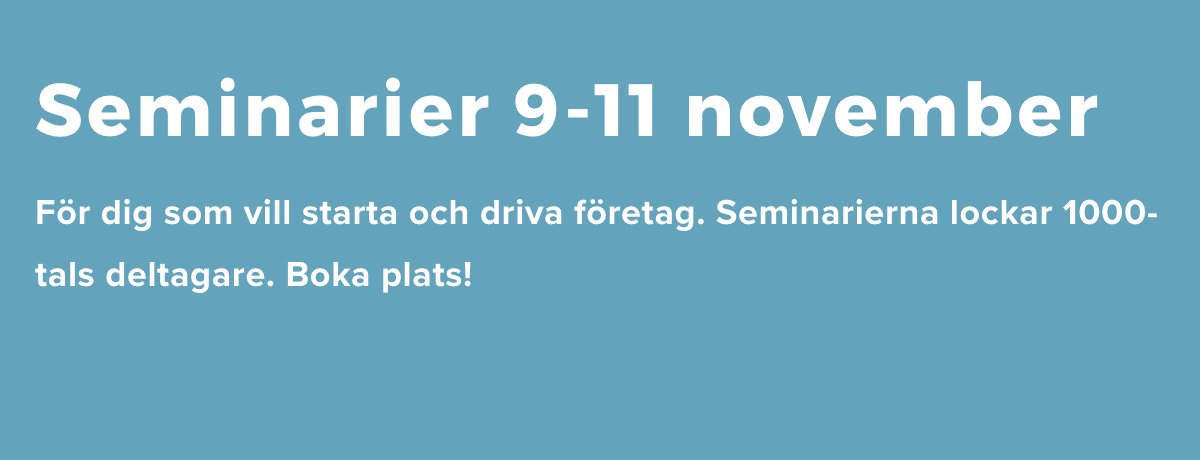 Eget_Foretag's tweet photo. Över 4.000 stolar bokade till Sveriges största kunskapsdagar i företagande. #Eget_foretag #Stockholmsmässan https://t.co/YZmboPi4sw https://t.co/fgyjzOpzsV