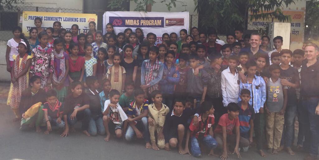 marc_bunce's tweet photo. Very humbled to be guest teachers in Pratham school in Pune #adp teaching underprivileged children https://t.co/TanQLVm38A