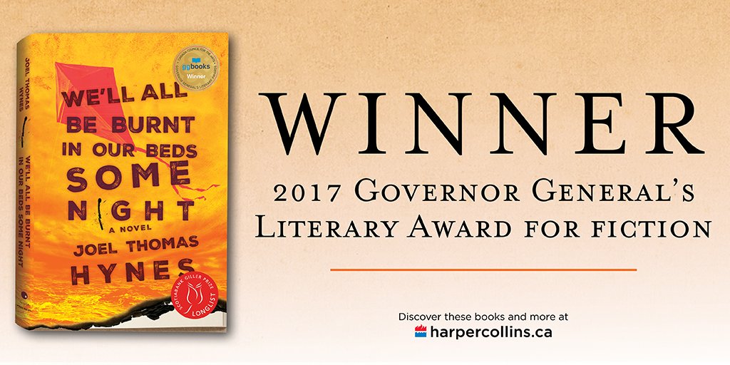 HarperCollinsCa's tweet photo. Find out more about the #GGBooks Award for Fiction winner, #WellAllBeBurntInOurBedsSomeNight here: https://t.co/PCzsi0I6gA https://t.co/XI2uNxe1Lx