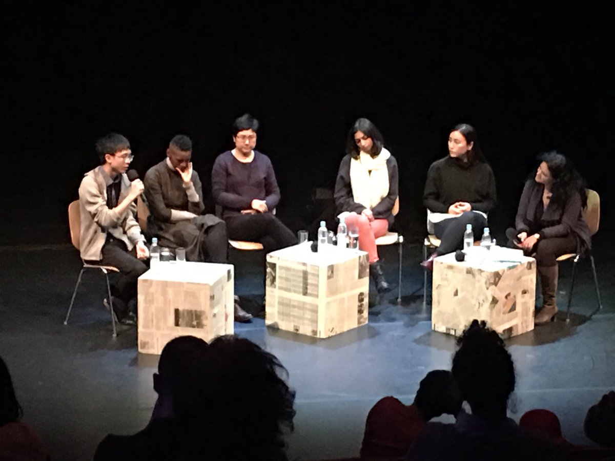 tsvaika's tweet photo. Ho Rui An, Suli Kurban, Mamela Nyamza, June Tan, Mallika Taneja live #Spielart17 #Crossingoceans #RadioCorax https://t.co/BDcBhC57ty https://t.co/eRBT9ZuERo