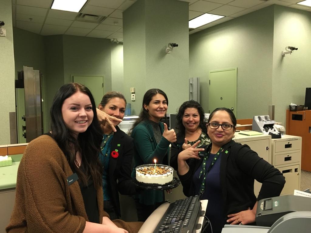 Celebrated Mikayla's one year with TD with a yummy ice cream cake. Woo-hoo! !!@CarlaBWilson @ATillenius