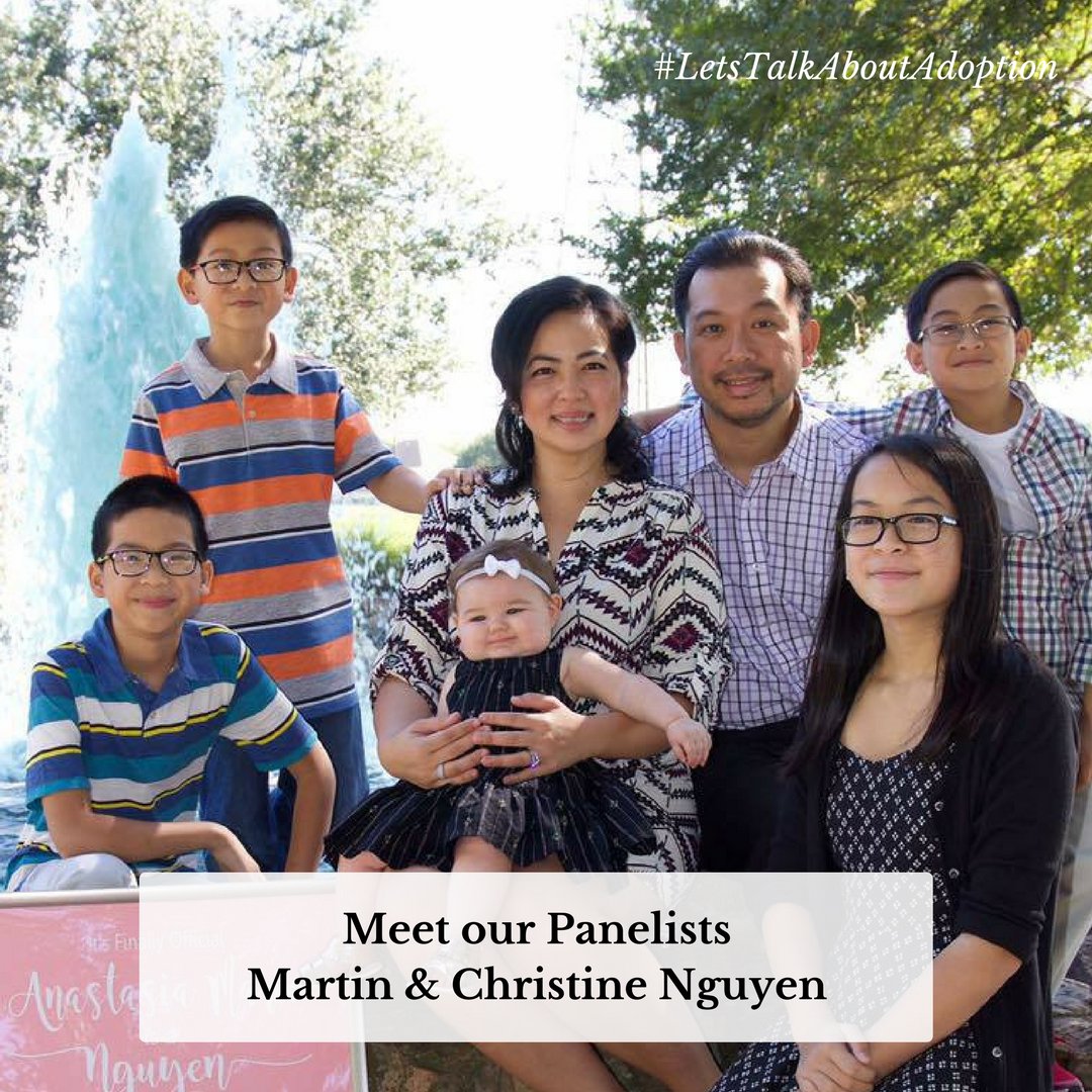 USTCELTSFORLIFE's tweet photo. Meet our panelists, the Nguyens! Their former #foster daughter became their forever daughter on Sept. 8! Read more: https://t.co/um6lk7Eb2w https://t.co/DcCl72PU6v