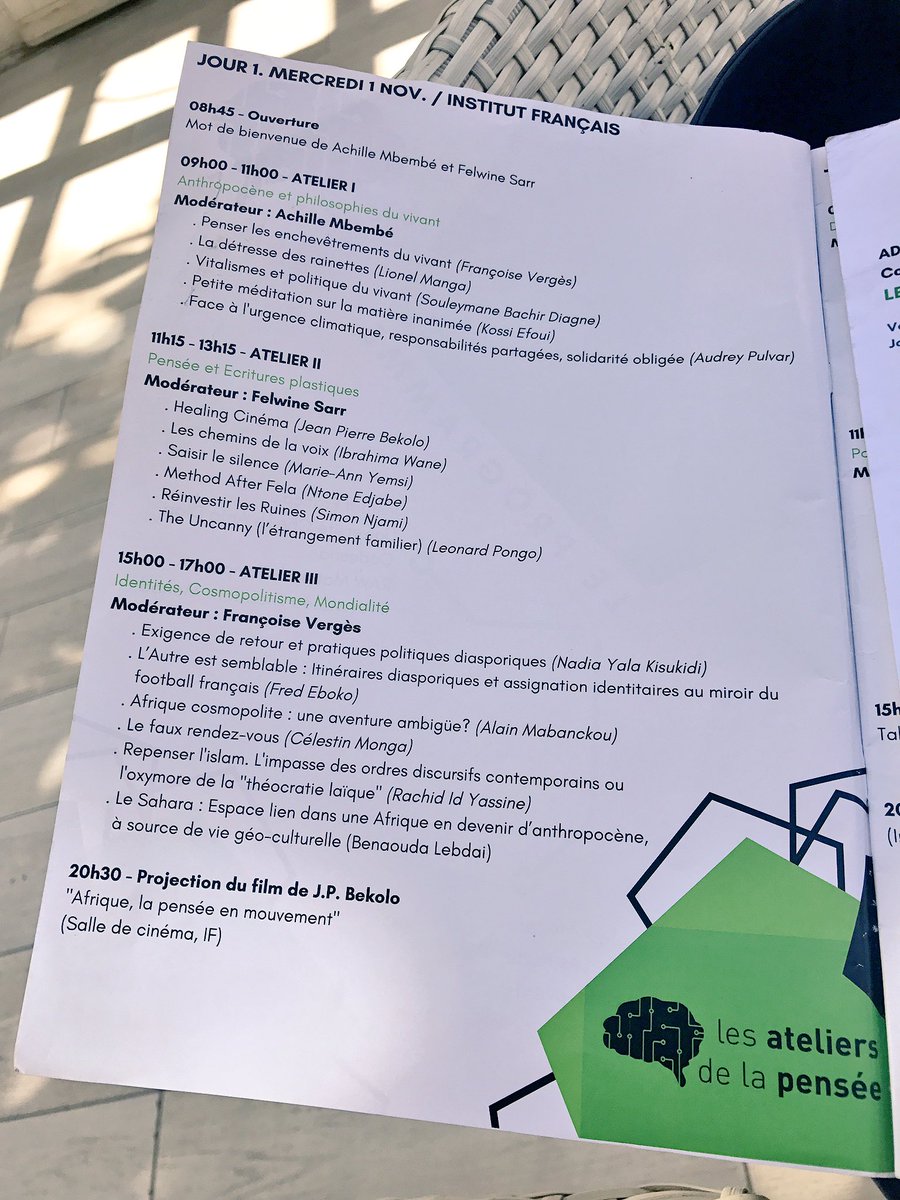 AbidjanLit's tweet photo. En ce jour1 #AteliersDeLaPensee, s'intimer d'apprendre à désapprendre pour réapprendre #decolonialite #Afrique-#Monde #AbidjanLit #adlp https://t.co/CBQK1LodBi