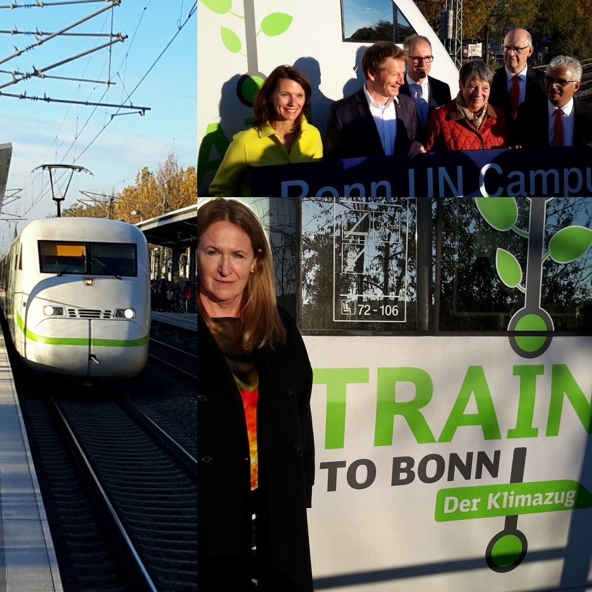BMZ_Bund's tweet photo. Der #TraintoBonn ist angekommen. Wir freuen uns auf produktive Verhandlungen zum Schutz unseres Klimas. #ready4COP23 https://t.co/5fMF4Sevmg