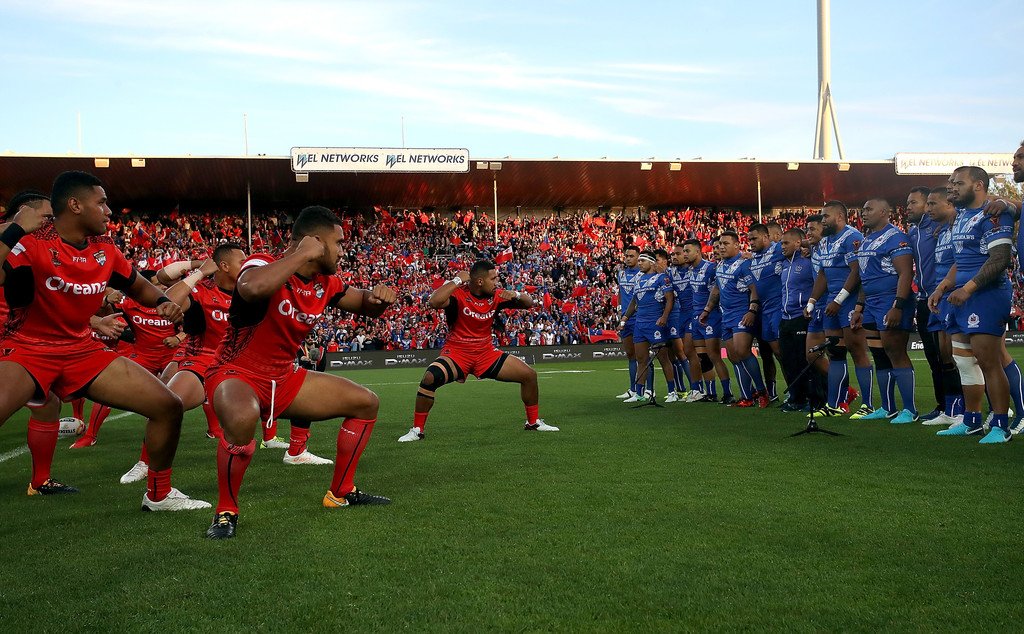 ProudTongans's tweet photo. Images from the #RLWC2017 Tonga vs Samoa game. 

Final score 🇹🇴32 🇼🇸18 #TokoUso https://t.co/BQUuixAnGI