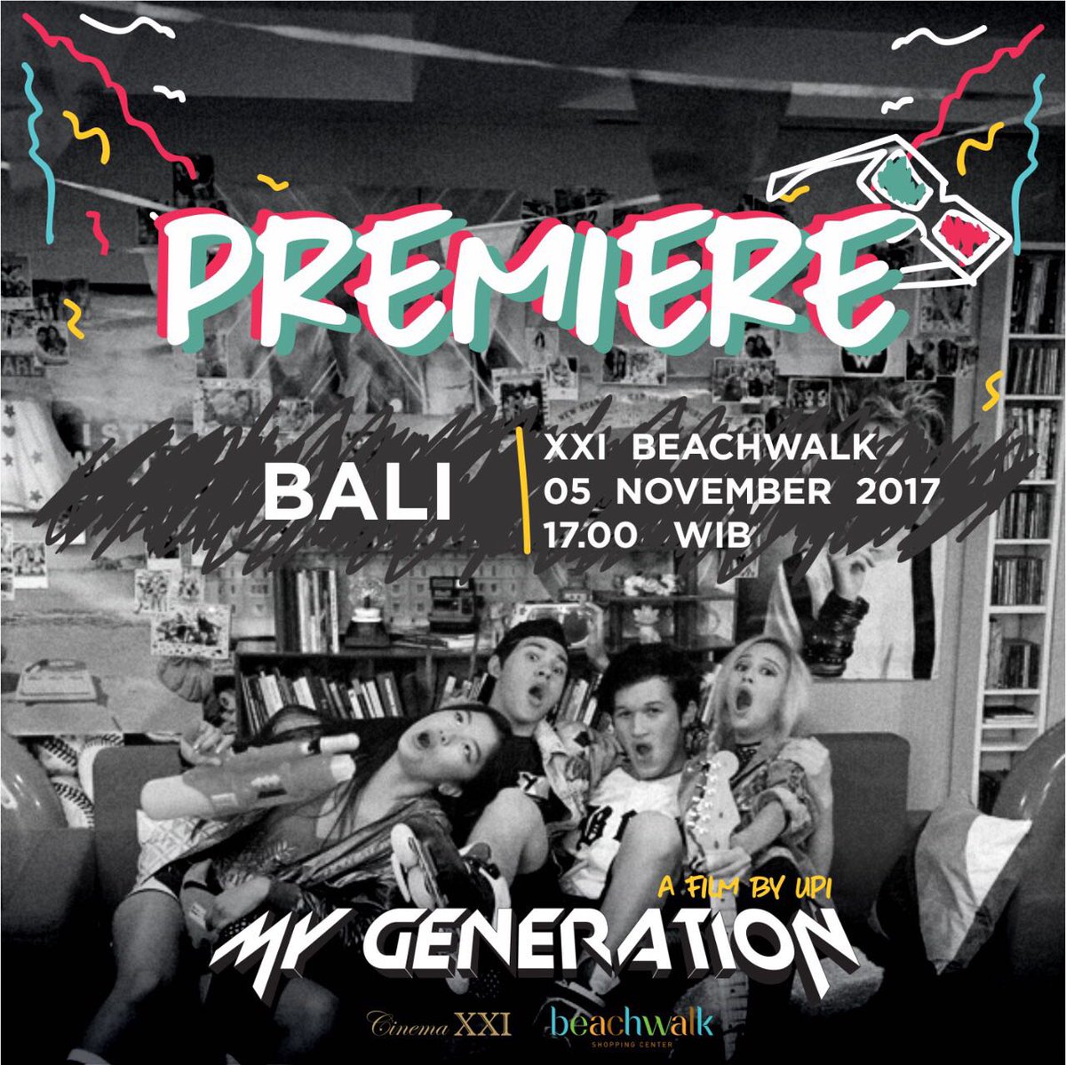 Setelah Jakarta, Bandung dan Yogyakarta Gala Premiere My Generation juga hadir di Bali, Bsk!
.
#yuknontonsatusekolah #ekspresimillennial