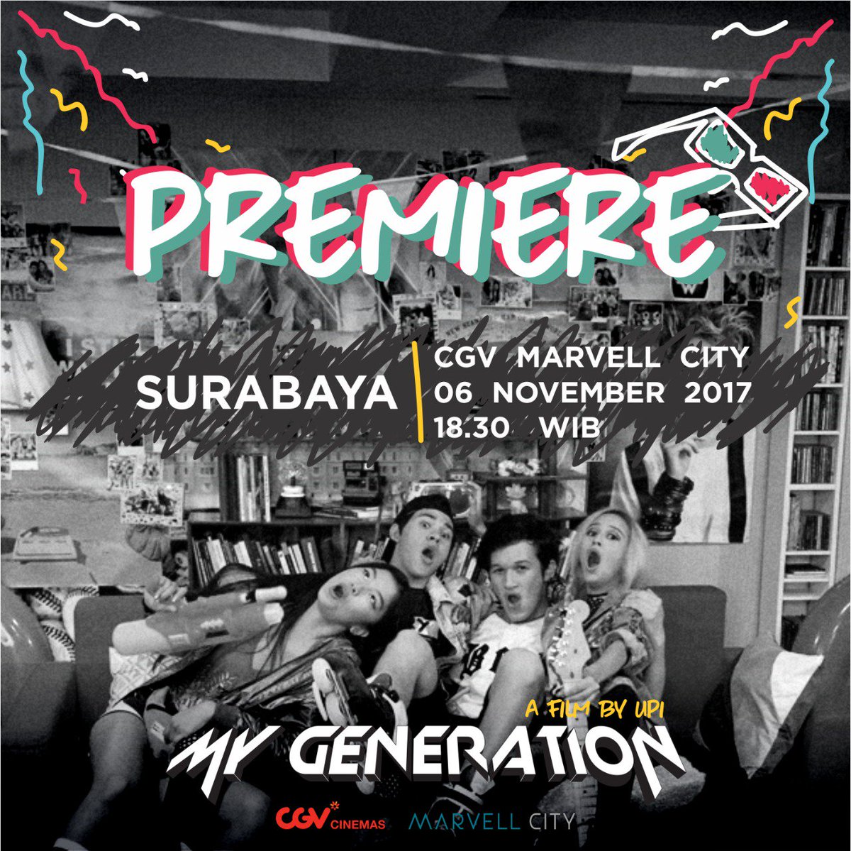 Dan, kota terakhir yg dihadiri oleh cast dan sutradara Film My Generation adalah Surabaya, Arek suroboyo bersiap!
.
#yuknontonsatusekolah