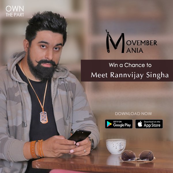 DAREbyVoylla's tweet photo. Movember is here. @RannvijaySingha #DareDude #OwnThePart
Shop here: https://t.co/NfQJFziky1 https://t.co/YNGJWN3c6s