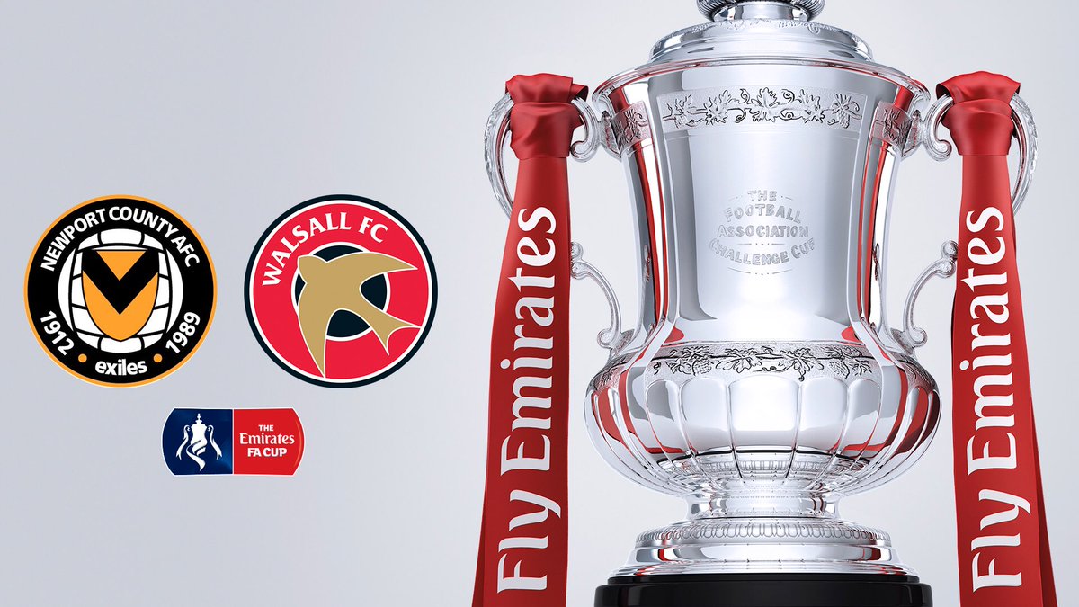 WFCOfficial's tweet photo. ๐ดโซ๏ธ MATCHDAY! ๐ดโซ๏ธ
โฝ๏ธ Newport v Walsall
๐ FA Cup first round
๐ 5.15pm
๐
4th November 2017
๐ Rodney Parade
๐ฑ #WFCfans https://t.co/8dGVnVN3IG