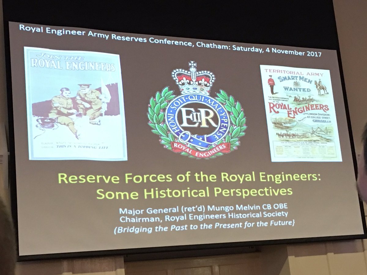 CO_75_Engr_Regt's tweet photo. Fascinating perspective on the history of #ArmyReserves presented by @MungoMelvin at the #8XReservesConference #Sappers @Proud_Sappers https://t.co/CgkYbFQKpq