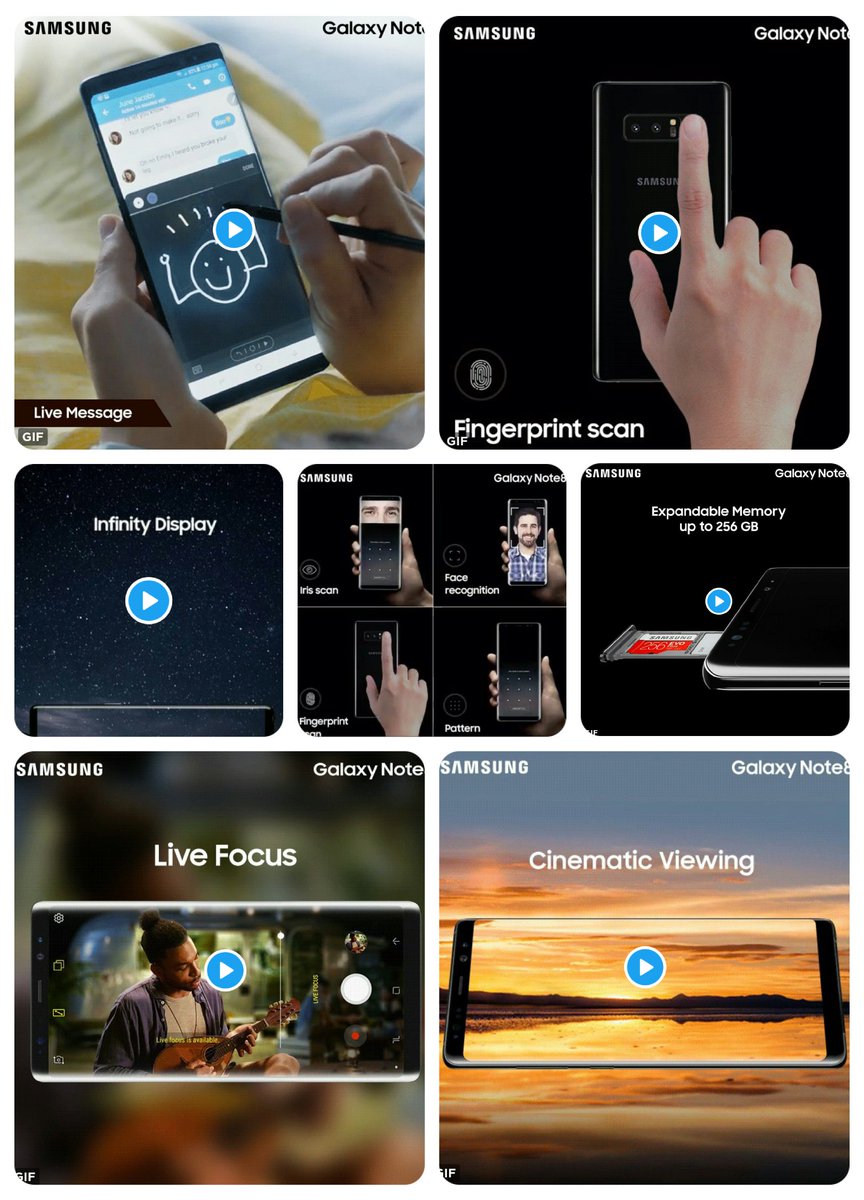 Johngmt's tweet photo. @SamsungMobileIN #HaveItall #Galaxynote8
#A1 #Livemessage,
#A2 #fingerprintscan
#A3 #infinitydisplay
#A4 #expandablememory
#A5 #livefocus
#A6 #cinematicvie https://t.co/H7LnjcIYne
