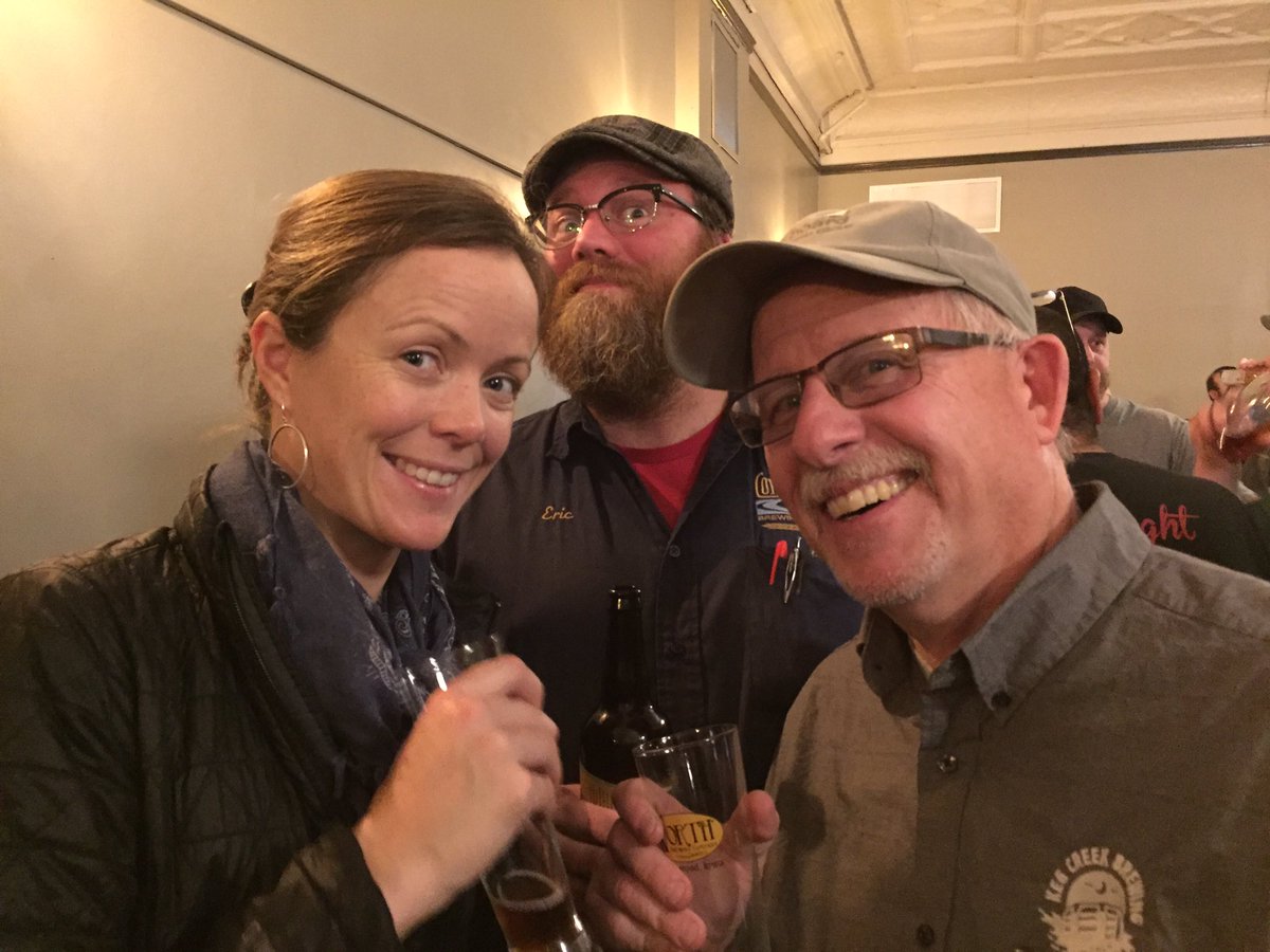 IABrewersGuild's tweet photo. Acacia from the @BrewersAssoc is in town so I took her picture with #RandyRomens. And Selander. #iBEST https://t.co/i9aS55Rr2B