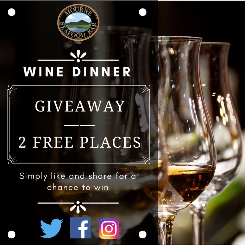 Giveaway.. two places to our wine dinner this Thursday 9th November.. like and retweet for a chance to win!! Winner announced <a href="/9pm/">9pm</a> Sunday