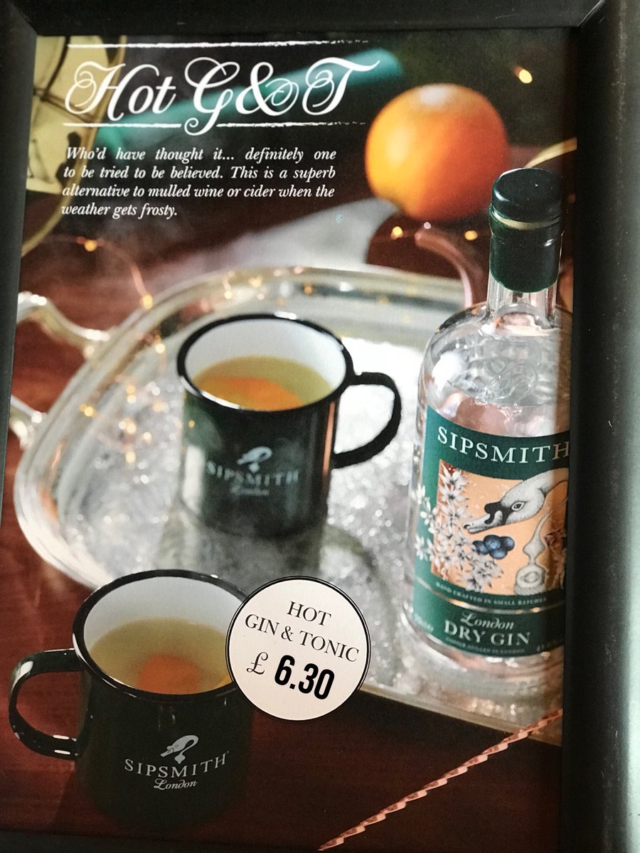 BoatmanWindsor's tweet photo. Have you heard of Hot G&amp;T before? We haven’t either - it’s worth to try it! @sipsmith @visitwindsor https://t.co/2sSUgs6KYf