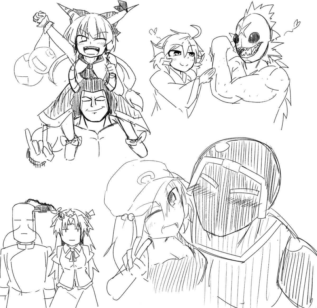 カップリング練習落書き 