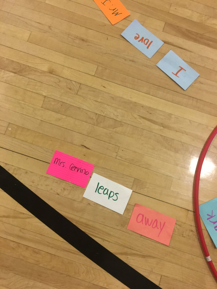 BA_physed's tweet photo. K-2 students working on locomotor skills and making sentences. @SBSDBA @staceyta @LauraCervino @johnhardingsb https://t.co/Y0LjnQwBiv