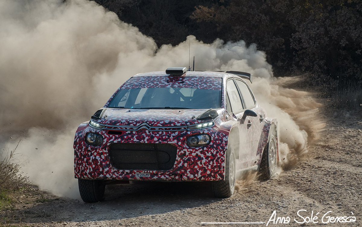 SVrally's tweet photo. Simone #Tempestini - Gravel Test with the new #Citroen C3 R5. #WRC2 #WRC 
[PHOTOS via @S_de_Sole] https://t.co/iWdRginoz7