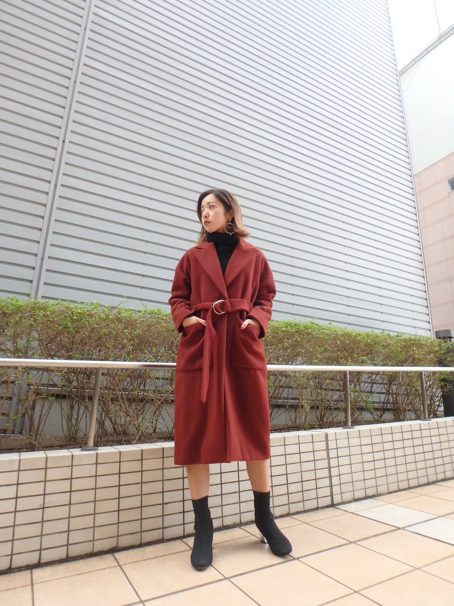 Murua Recommend Outer 今年のmuruaオススメアウター のひとつ ロング丈が嬉しい Iラインが作られるのでスタイルアップ にも繋がる リングベルトコート 18 000 Tax Get T Co T9m9wtchat T Co Xcuoratxhj