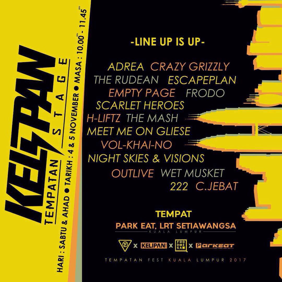 Ssup guys! Tomorrow I'll be playing with <a href="/OUTLIVEMY/">OUTLIVE</a> on the <a href="/kelipanstore/">CoolioMag</a> Tempatan Stage at Tempatan Fest. Do come join us and have some fun!