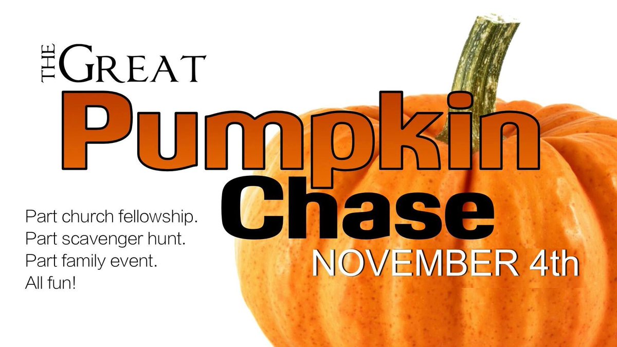 beachpowers's tweet photo. Only 6 hours until
THE GREAT PUMPKIN CHASE of 2017
#CrossroadsBaptistChurch #GPC2017 #pantlesspumpkinpals #P3 https://t.co/v3g8tOj80B