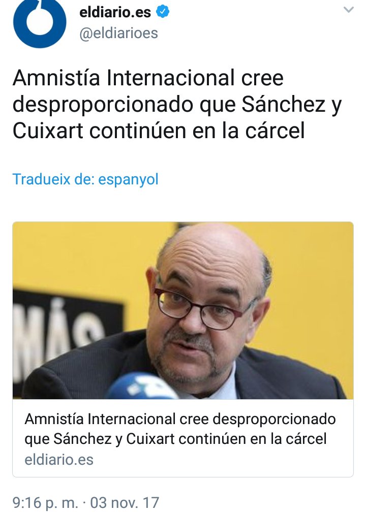 .<a href="/amnesty/">Amnesty International</a>: mantener en la cárcel a quienes han organizado las manifestaciones + masivas y pacíficas de EU no es desproporción, es venganza.