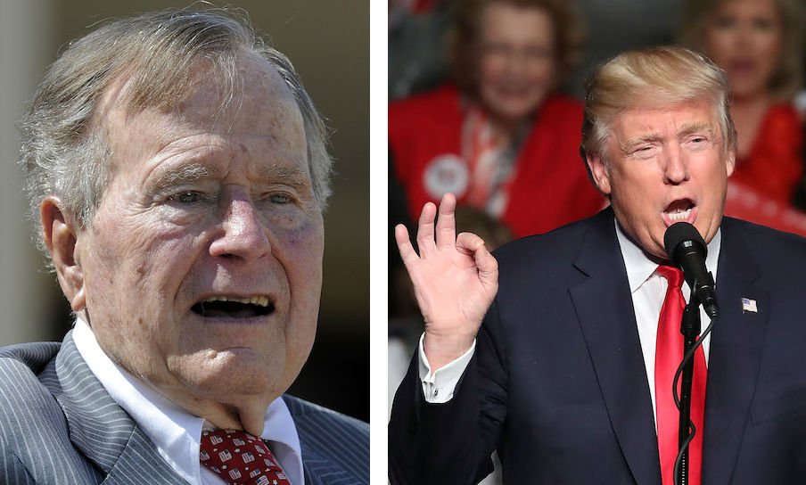 thehill's tweet photo. George H.W. Bush: Trump is "a blowhard" https://t.co/T7tD6ircXq https://t.co/jwlSfrqDix