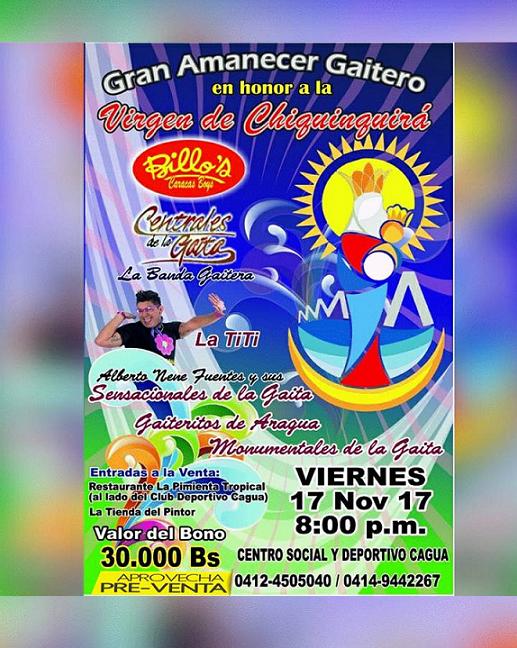 eventosprod's tweet photo. Amanecer Gaitero en el Centro Social y Deportivo Cagua ... https://t.co/Mc95D2gZ7F