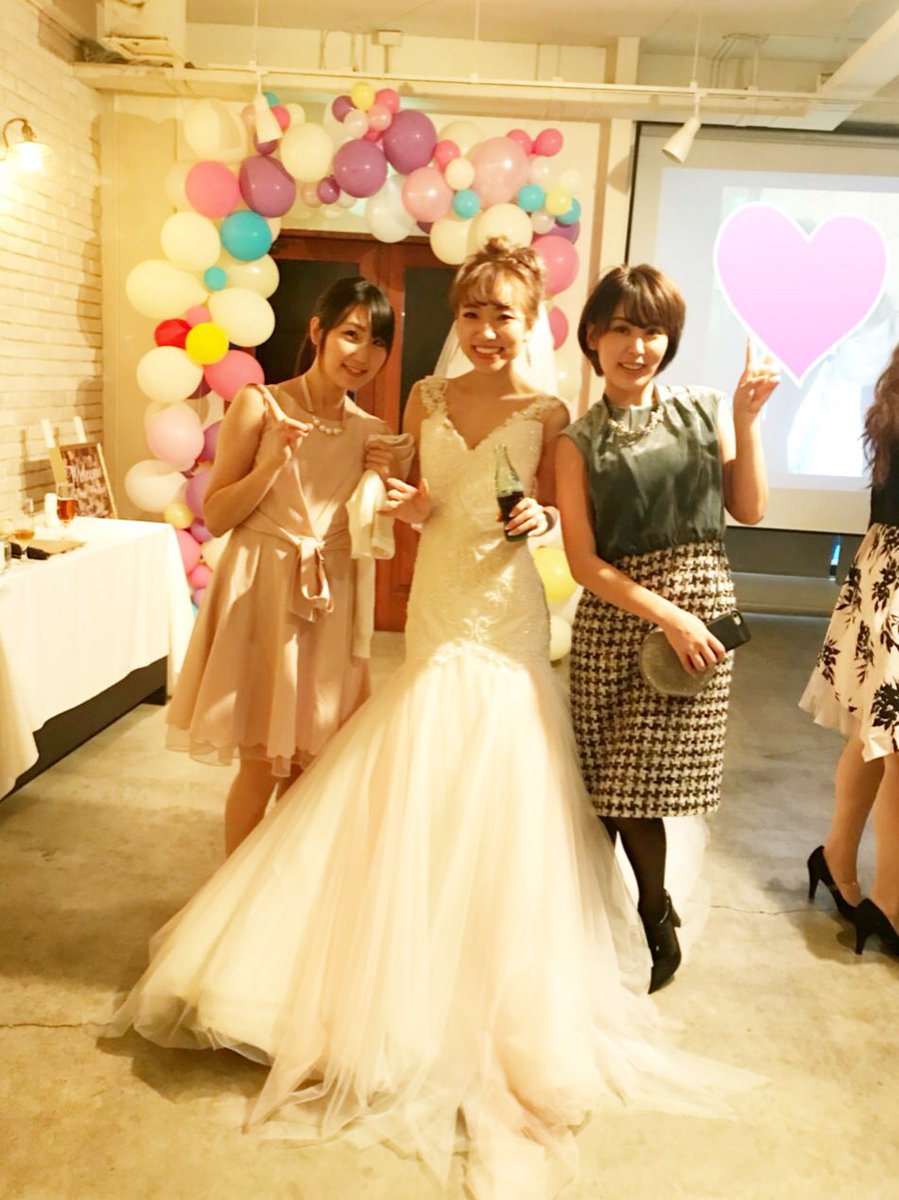 茜の結婚式の二次会に 金子さっちゃんと参加してきました！ この前会っ