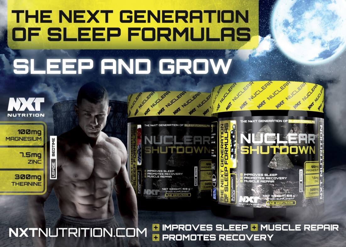Sleep &amp; Grow with the NEW Nuclear Shutdown by NXT #preworkout #fatburner #sleepaid musclefinesse.com/nxt-nutrition-…