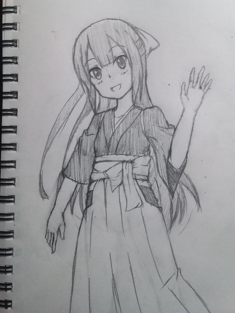 神風ちゃん
全身描くの難しい… 
