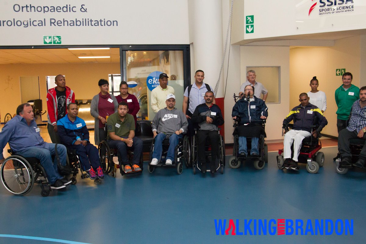 WalkingBrandon's tweet photo. The @WalkingBrandon had yet another successful workshop this morning with the Chris Burger @playersfundsa at @Sportscience_sa in Cape Town. https://t.co/wuGs4SyEjr