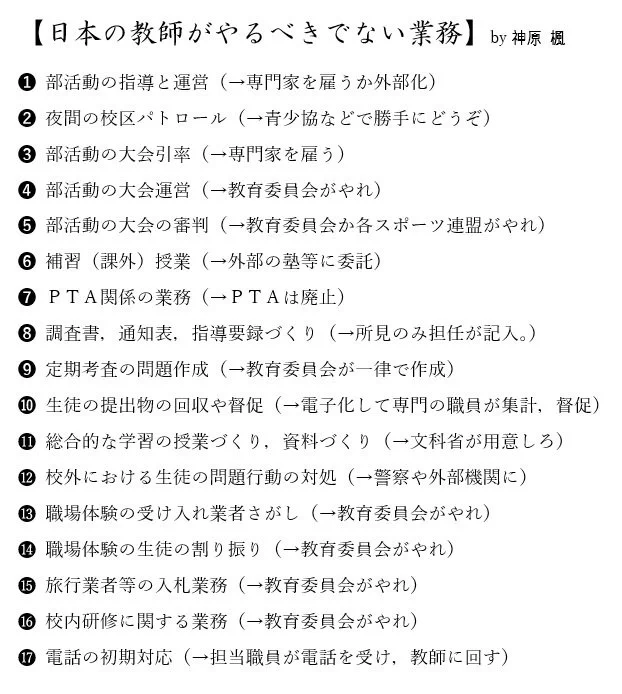 日本の教師は忙しすぎる！！やらなくてもよいはずの仕事一覧がこれだ！！