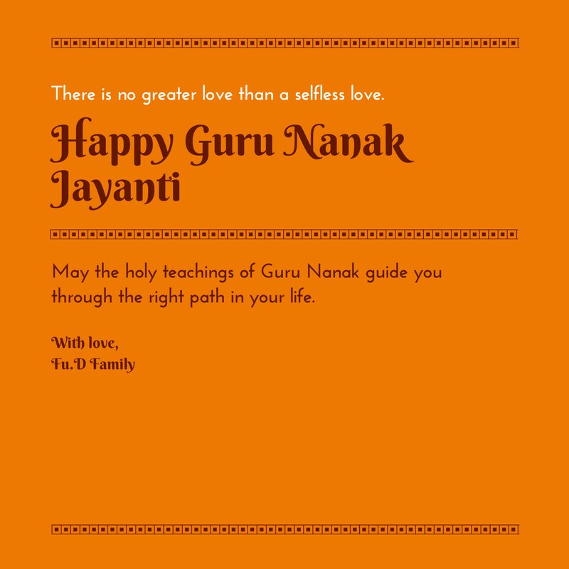 CafeFuD's tweet image. May your life be full of golden days with Guru's Blessing...!
.
.
#gurunanakjayanti #blessings #cafefud #postoftheday #gurgaon #sushantlok1