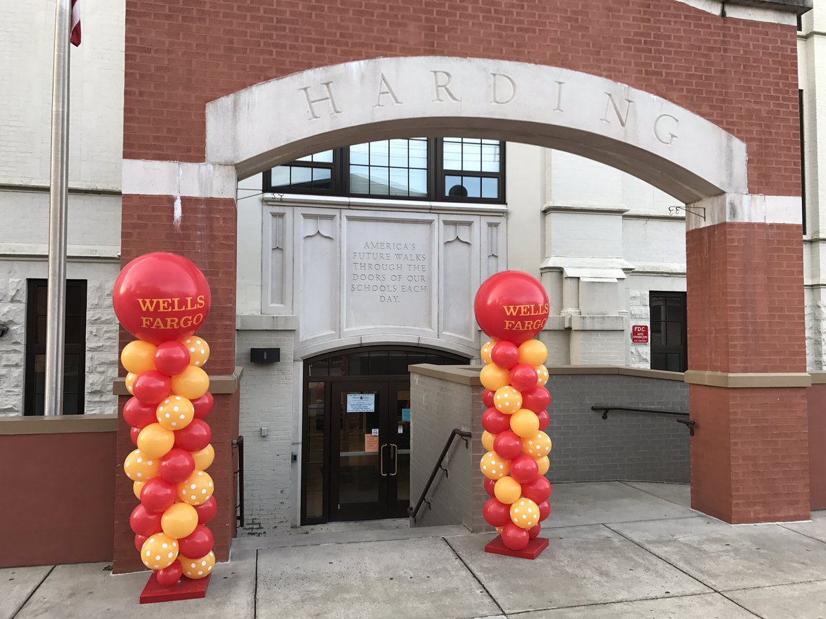 Wells Fargo project underway at Harding Elementary!!!