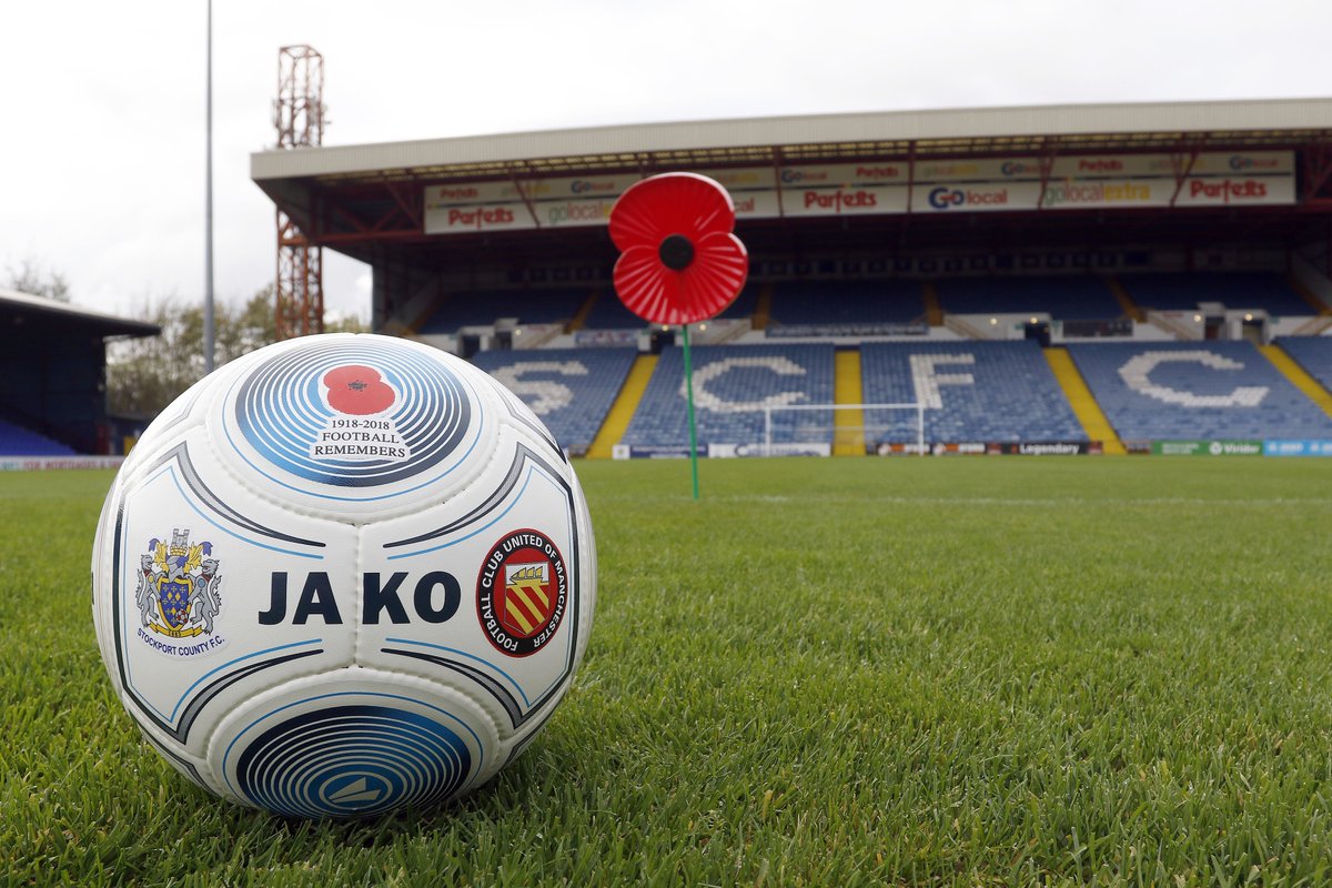 StockportCounty's tweet photo. Please buy a poppy &amp; support @PoppyLegion at today's match. https://t.co/SOQOQuxBw5