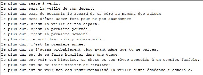 MnarviDZ's tweet photo. Bon, #LePlusDur etait de lire jusqu'au bout. Mais voici le resume. Ne me remerciez pas.

https://t.co/EOeD34639S https://t.co/r0lRDKyfT5