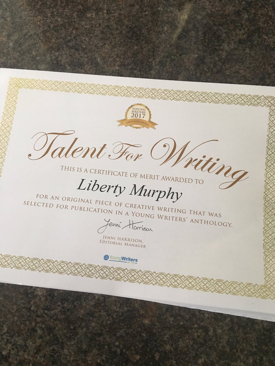 hall_leanne's tweet photo. When your 12 year olds creative writing is chosen to be published. A star in the making ⭐️ @Darton_College @VickersKirsty https://t.co/CpqR0MTnDV