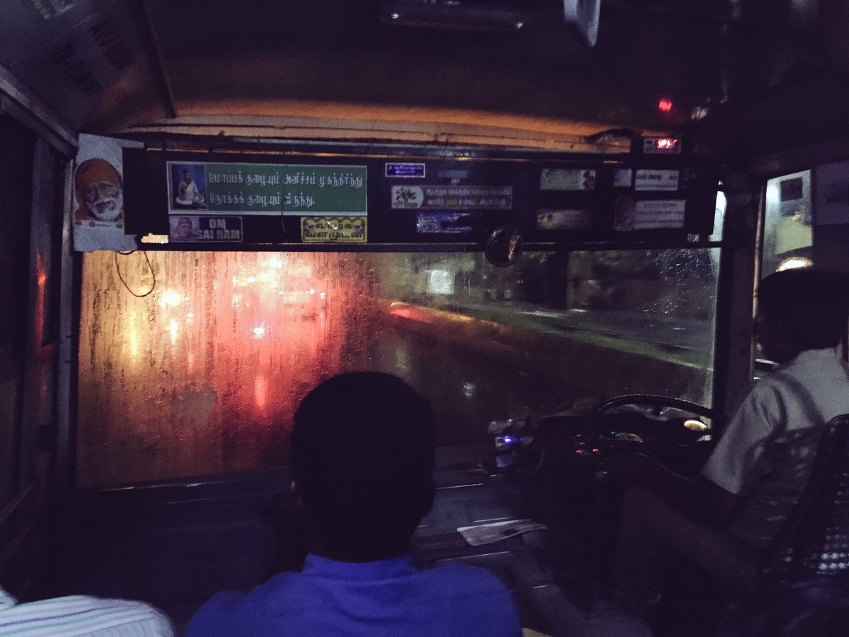 dkdeivarayan's tweet photo. Come rain or sunshine - the backbone of #publictransport in #chennai is the #MTC bus ..kudos to the driver #greatSkills #uber- #nottobeseen https://t.co/UE9j02EPQC