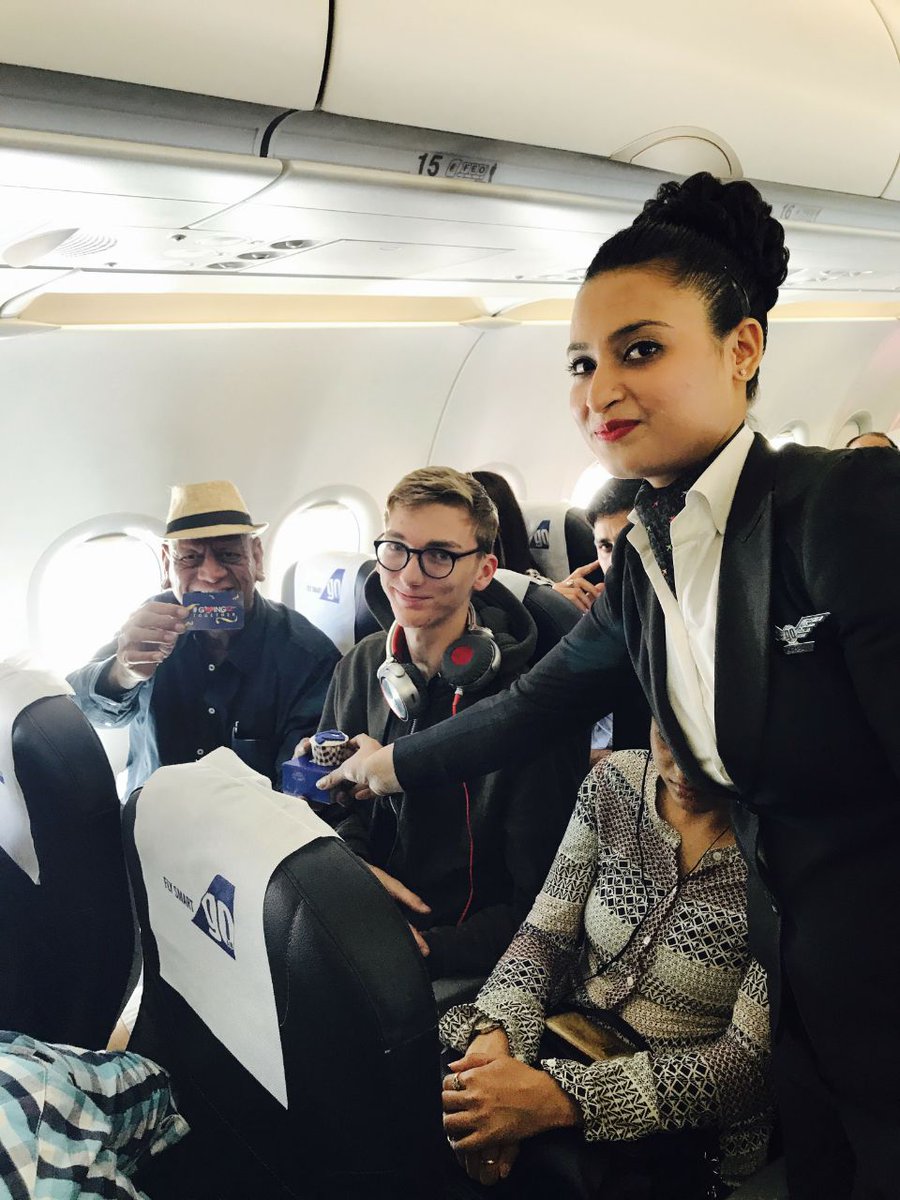 GoFirstairways's tweet image. We celebrated 12 years of Flying Smart today!
On this occasion we shared some sweet treats and mementos on-board. #Going12Together