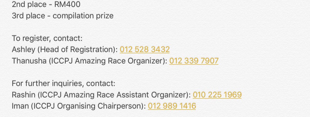 iccpj1718's tweet image. Ladies and gentlemen, boys and girls, drum rolls for...

The ICCPJ Amazing Race 2017! 🏃🏻🏃🏼‍♀️💥