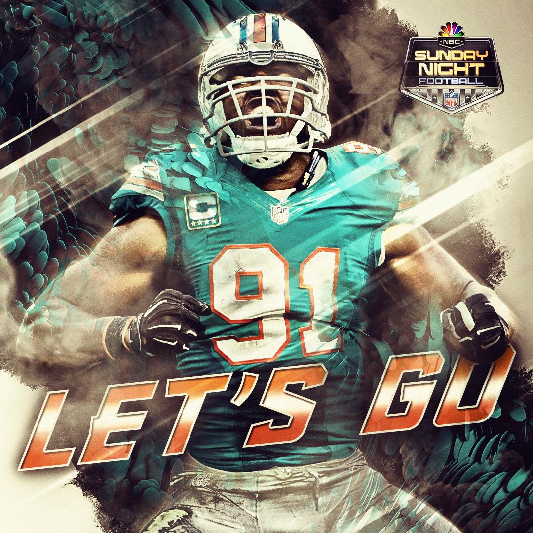 SNFonNBC's tweet photo. Let's go, @MiamiDolphins fans! #FinsUp #SNF https://t.co/IgGiDr3HKd