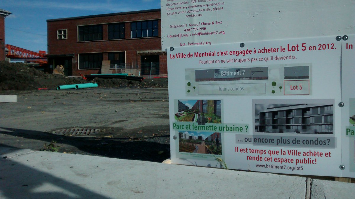 Peu importe l'issue des élections #Mtl2017, on a tout à gagner dans le dossier lot 5 : silence de <a href="/DenisCoderre/">DenisCoderre</a>, engagement de <a href="/Val_Plante/">Valérie Plante</a>.