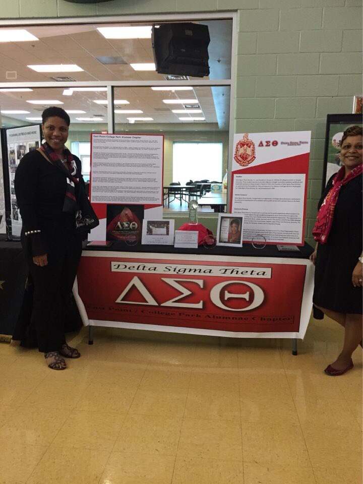 epcpdst's tweet photo. #EPCPDST1913 display at our Teen Voter Ed Forum today with Clayton County Schools https://t.co/wjEjBEddxP