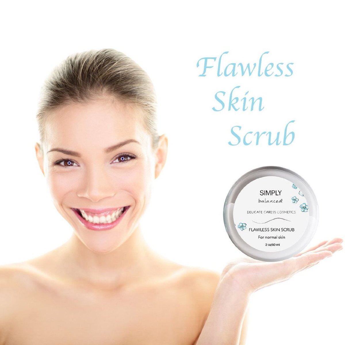 Clear Imperfections &amp; Impurities with the Simply Balanced Microdermabrasion Scrub. Order at delicatecaresscosmetics.com/collections/sk… 
#skincare #makeup #mua