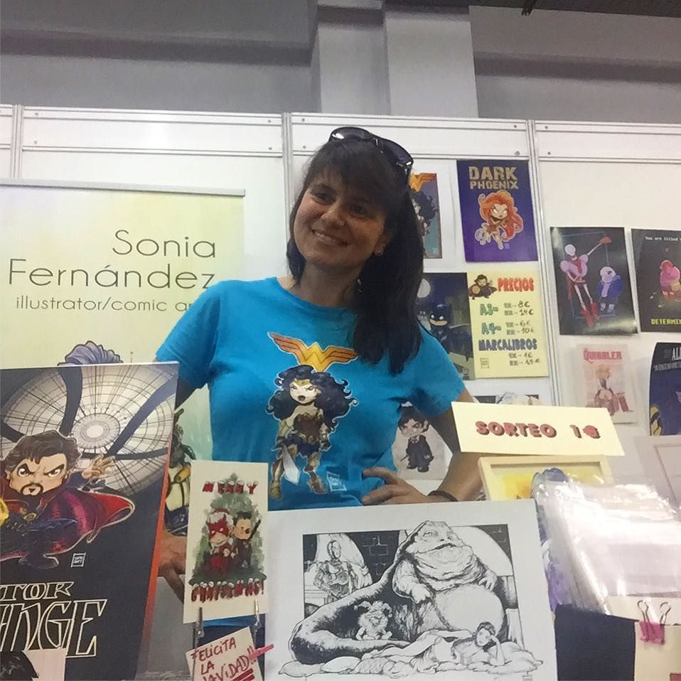 SFR_Art's tweet photo. Second day and still alive! #sfr_art #illustration #comiccan #festivaldelmanga  #art #onlineshop #followme #laspal… https://t.co/ZGgcwOpF48 https://t.co/XXR6j8hfaL