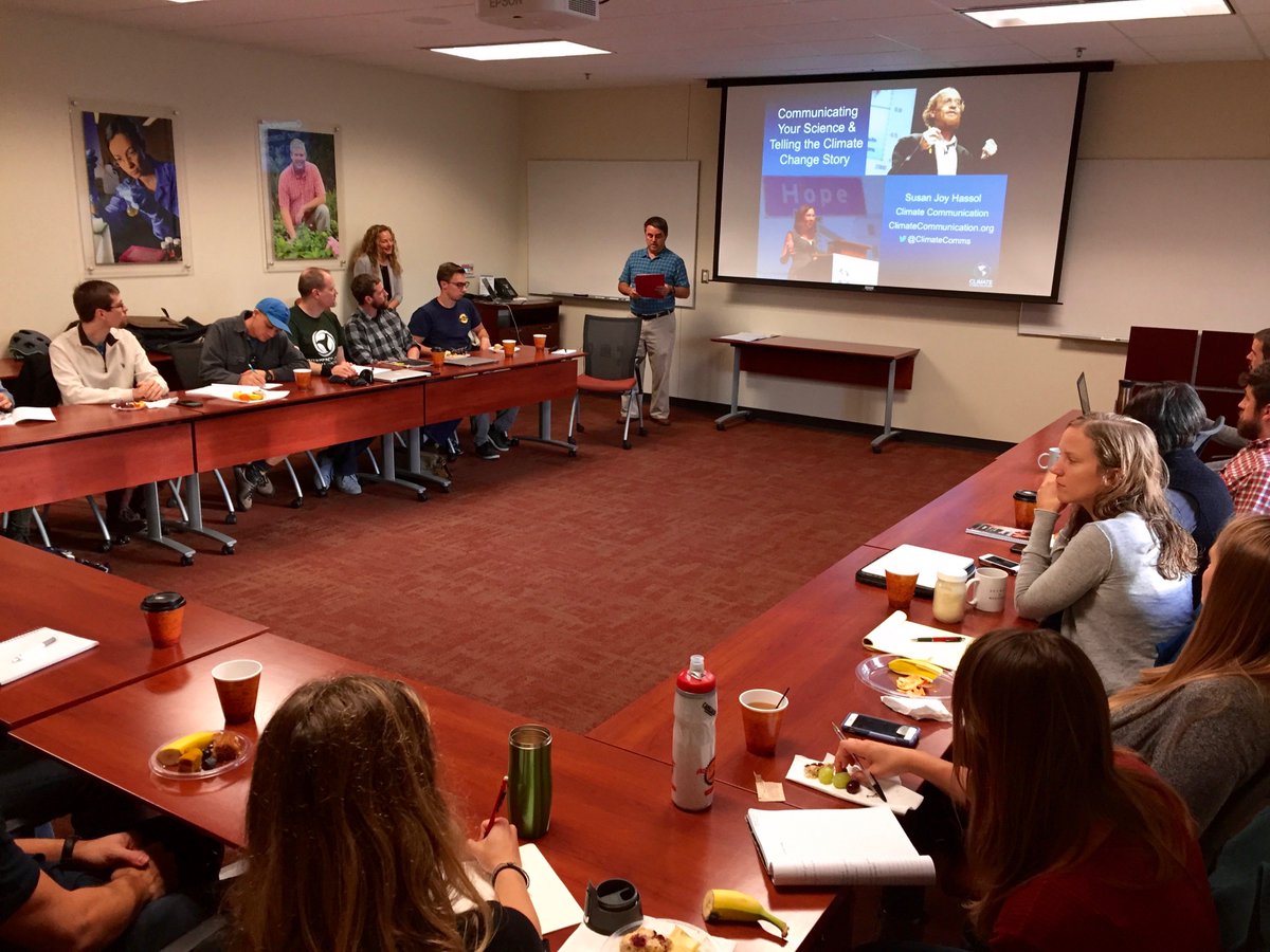 Many thanks to Susan Hassol <a href="/ClimateComms/">Susan Joy Hassol, Climate Communication</a> for a GREAT <a href="/igc_vt/">IGC VT</a> science communication workshop on Friday <a href="/virginia_tech/">Virginia Tech</a>!