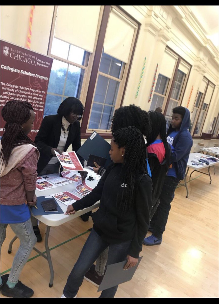 PaulCuffeChi's tweet photo. Cuffe Students' get information for high school @LMSAEagles @CPSNetwork11 @CPS_OCCS https://t.co/eVFpb3Sivm