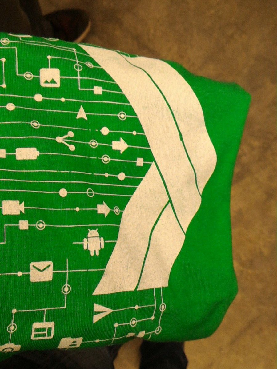 RobinWhitesel's tweet image. Getting some cool swag #DevFestMuncie